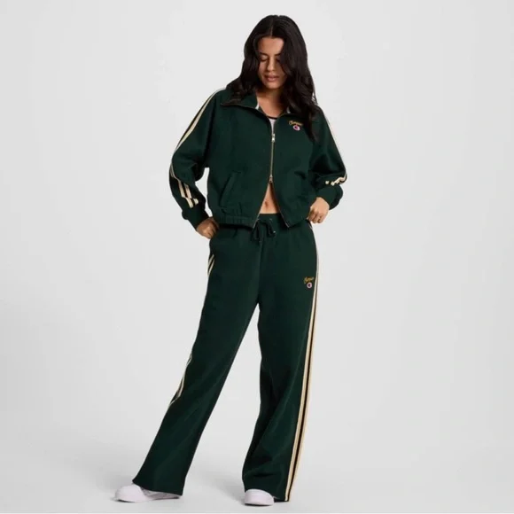 Champion Women's game day Dark Green Bomber Jacket NWT - Picture 3 of 5